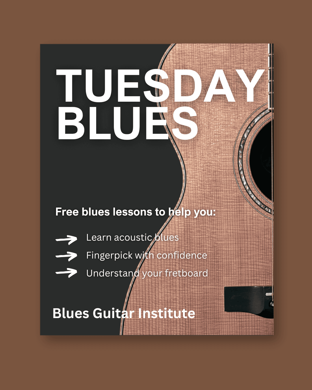 Free Acoustic Blues Lessons, Delivered. preview